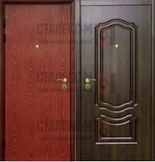Металлическая дверь МДФ - Ламинат -6