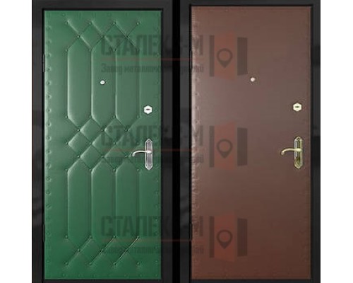 Металлическая дверь Винилискожа (с двух сторон) -3