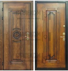 Металлическая дверь Массив дуба (с двух сторон) -3