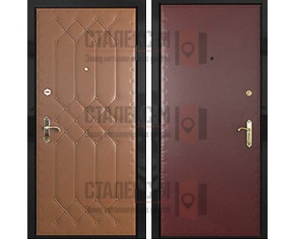 Металлическая дверь Винилискожа (с двух сторон) -11