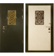 Дверь с ковкой (Арт. DK59)