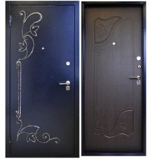 Дверь с ковкой (Арт. DK49)